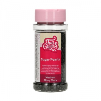 Sugar Pearls - Shiny Black 4mm